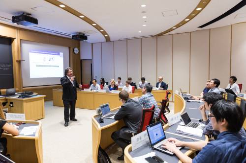 Engage with faculty and peers in intensive courses held in learning environments designed to meet executive needs.
